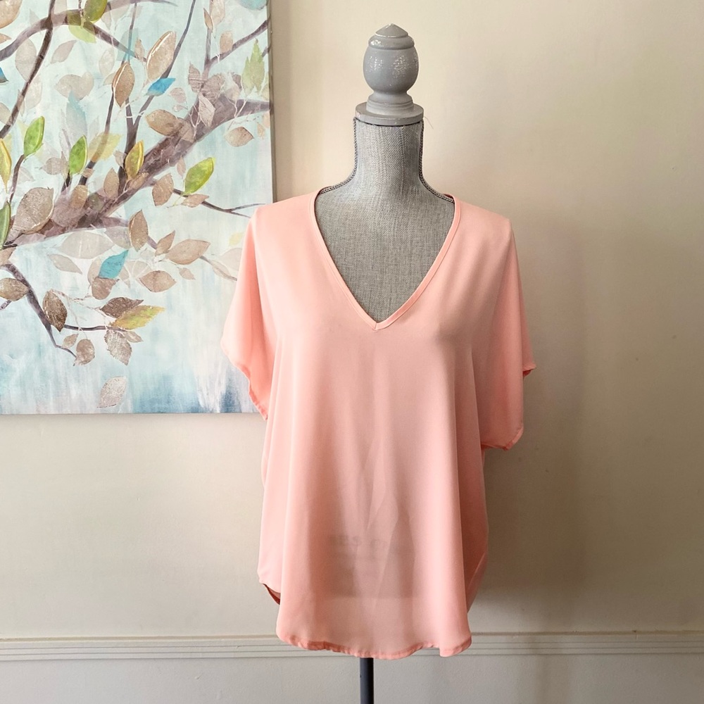 HARPER 🍑PEACH🍑 SLIP ON TOP SIZE MEDIUM 🌟EUC🌟